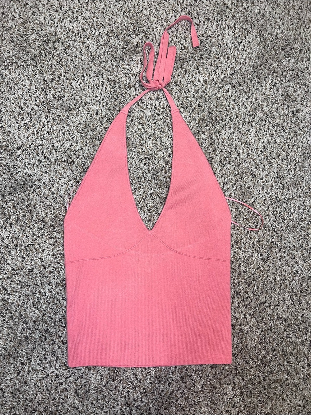 New pacsun Pink halter crop top #croptop size large Coral